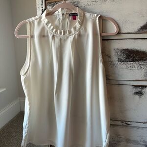 White Sleeveless Blouse